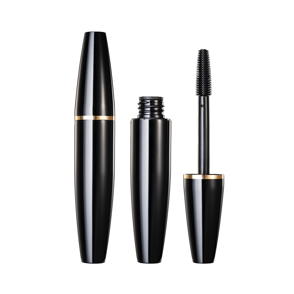 10ml Kapasiti Besar Tiub Maskara Aluminium Kosong Hitam Cerah HM1128